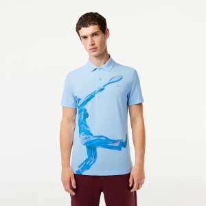 The Lacoste Movement Polo Shirt Ultralight Pique Print