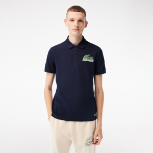 Men's Lacoste Cotton Mini-Pique Polo Shirt 