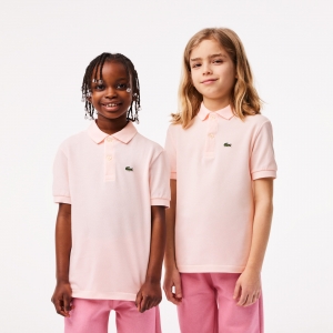 Lacoste children's regular fit polo shirt in plain petit piquÃ©