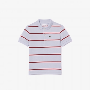 Boys’ Lacoste Striped Piqué Polo Shirt