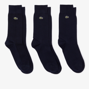 Unisex High-Cut Cotton Piqu  Socks Three-Pack