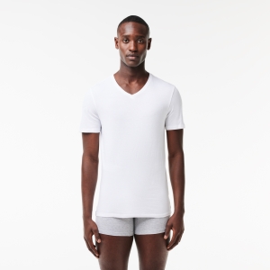 Men's Slim Fit V-Neck Cotton T-Shirt 3-Pack