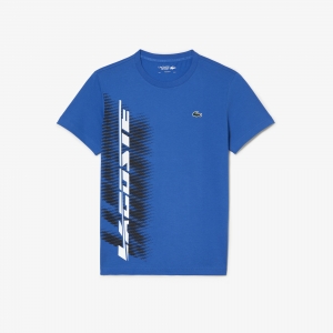 Men's Lacoste Sport Regular Fit T-shirt with Contrast Branding