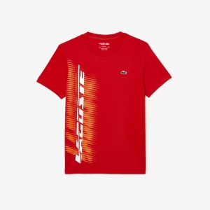 Men's Lacoste Sport Regular Fit T-shirt with Contrast Branding