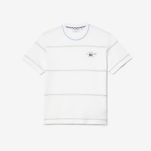 Men's Lacoste Organic Cotton Jersey Stripe T-shirt