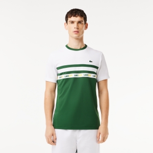 Ultra-Dry Logo Stripe Piqué Tennis T-shirt