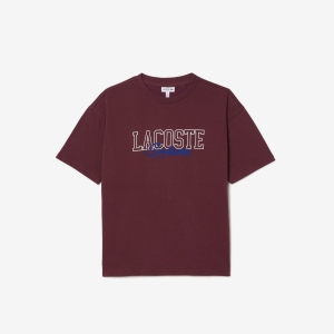 Relaxed Fit Lacoste Print Cotton T-shirt
