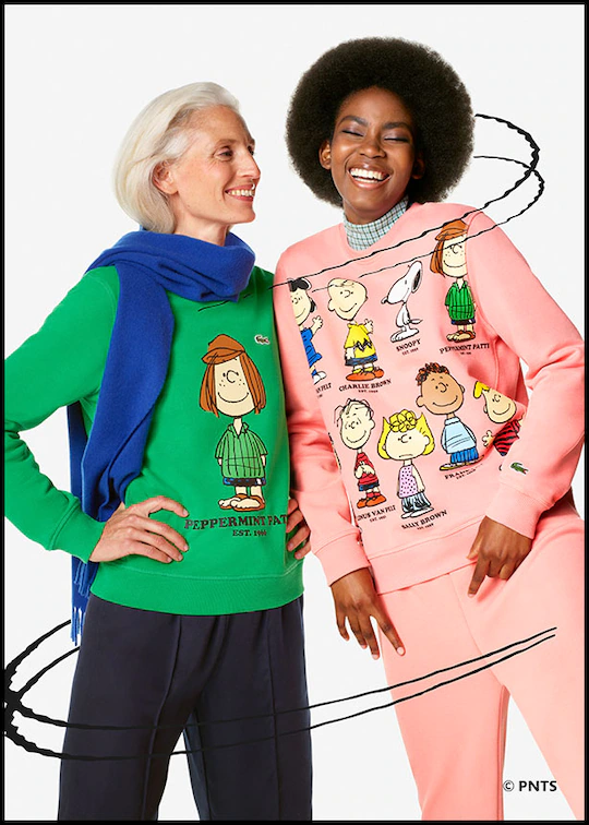 Sweatshirts with Peanuts characters